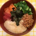 えびこ♪'s cooksnap of when they made 火を使わないよ☆ねばねば丼.