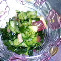 あかぷり's cooksnap of when they made さっぱり☆タコとキュウリとワカメの酢の物.