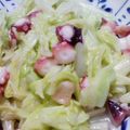 mimsuke's cooksnap of when they made タコとキャベツの塩炒め.