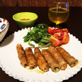 unomico's cooksnap of when they made 豚ロースでみょうがとシソ巻き♪.