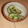 きらり流れ星's cooksnap of when they made お酢でさっぱりゴーヤゴマ和え.
