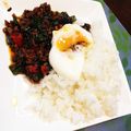 Renapoyo's cooksnap of when they made 卵も揚げないノンオイルで簡単ガパオライス.