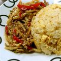 まぁむﾀｿ's cooksnap of when they made 【松橋】簡単チンジャオロースーチャーハン.
