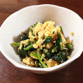 みかたんキッチン's cooksnap of when they made あと1品★ほうれん草としらすの卵とじ.