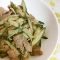 ほし☆うさ's cooksnap of when they made 豚肉ときゅうりのさっぱり炒め.
