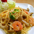 ＊na＊'s cooksnap of when they made 小エビとしめじの和風パスタ.