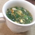 ★まみむ★'s cooksnap of when they made モロヘイヤとベーコンのコンソメスープ*.