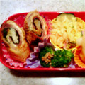 ktmari's cooksnap of when they made お弁当おかず　油揚げと豚肉のくるくる焼き.