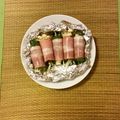 yewkiny's cooksnap of when they made 大葉とえのきのベーコン巻き.