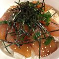 ぽん太の嫁's cooksnap of when they made まぐろ漬け丼.