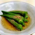 chikiri's cooksnap of when they made オクラのおひたし.