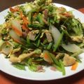 なるこォ's cooksnap of when they made 簡単！チキナー(からし菜)麩ちゃんぷるー.