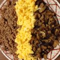 ryuzou's cooksnap of when they made 合挽ミンチと干し椎茸の中華そぼろ丼.