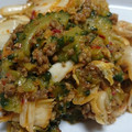 うさぎリンゴさん's cooksnap of when they made ゴーヤの挽き肉キムチ炒め.