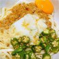 halcon7's cooksnap of when they made オクラ・とろろ・納豆の月見ぶっかけうどん.