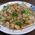shinnatsu's cooksnap of when they made ✿鶏肉とブロッコリーのオイスター炒め✿.