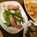 よちりん's cooksnap of when they made 簡単☆オクラとウィンナーのオイスター炒め.