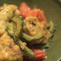 ゆしゅな's cooksnap of when they made チキンとゴーヤのカレー炒め.