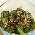 amjkao's cooksnap of when they made 胡瓜と青ジソの即席漬け(*^^*).