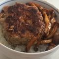 ミルクここなっつ's cooksnap of when they made じゅわぁ〜と肉汁溢れる簡単ハンバーグ.