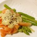 knoflook's cooksnap of when they made 簡単♪アスパラとサーモンをわさびマヨで.