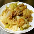 yuuri10's cooksnap of when they made 酸っぱいキムチを使った肉味噌炒め.