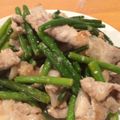 MARI☆ANJI's cooksnap of when they made にんにくの芽＆豚肉の塩ダレ炒め.