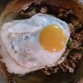 理世☆'s cooksnap of when they made 甘辛ヤミツキ♪とろとろ卵のガパオライス＊.