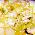 あたんぴ's cooksnap of when they made エリンギとキャベツのバターチーズ炒め.