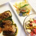 神社レモン's cooksnap of when they made 【超簡単】挽き肉と豆腐のピーマンの肉詰め.