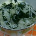 kochitan's cooksnap of when they made 新玉ねぎとワカメの酢の物.