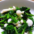 しろくまラッコ's cooksnap of when they made シメジとホウレン草の和え物.