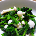 しろくまラッコ's cooksnap of when they made シメジとホウレン草の和え物.