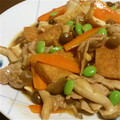 ちゃむ82's cooksnap of when they made 厚揚げと豚肉のサッパリ炒め.
