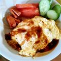 千代ちゃんママ's cooksnap of when they made 残りカレーでとろ〜りチーズオムライス.
