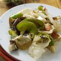 milk＊crown's cooksnap of when they made ＊節約＊新キャベツとニラの野菜炒め＊.