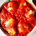 いけぽちゃー's cooksnap of when they made トマト缶でさっぱり～煮込みハンバーグ.
