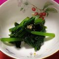 マルルル's cooksnap of when they made めんつゆで！小松菜のおひたし.