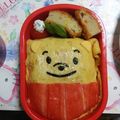 美優鈴♪'s cooksnap of when they made 超簡単　プーさんキャラ弁.