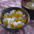 スタイリッシュママ's cooksnap of when they made 甘い☆かぼちゃご飯.
