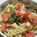 さいこ姫's cooksnap of when they made トマトと大葉の簡単冷製パスタ.