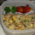 hiromi605's cooksnap of when they made 挽肉とグリーンピースのスパイシー中華焼飯.