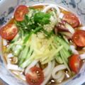 バウンド's cooksnap of when they made 冷たい香味野菜うどん～♪.