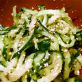 westerly's cooksnap of when they made きゅうりだけ、たっぷりごま和え.