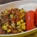 よっしゃん's cooksnap of when they made スパイスで♪夏野菜コーンキーマカレー.