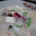 ひろこまち's cooksnap of when they made 寒い朝に☆簡単ヘルシーな梅ちくわ粥♪♪.