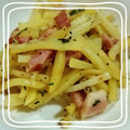 クロちゃんです。's cooksnap of when they made 簡単シャキシャキポテトのﾊﾞｼﾞﾙ炒め♪.