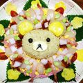 あおびー's cooksnap of when they made リラックマお寿司ケーキ.