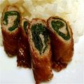 crystaI's cooksnap of when they made 豚肉のモロヘイヤ巻き(照り焼き風).