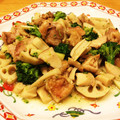 クック日和's cooksnap of when they made 鶏もも肉と蓮根の中華炒め.